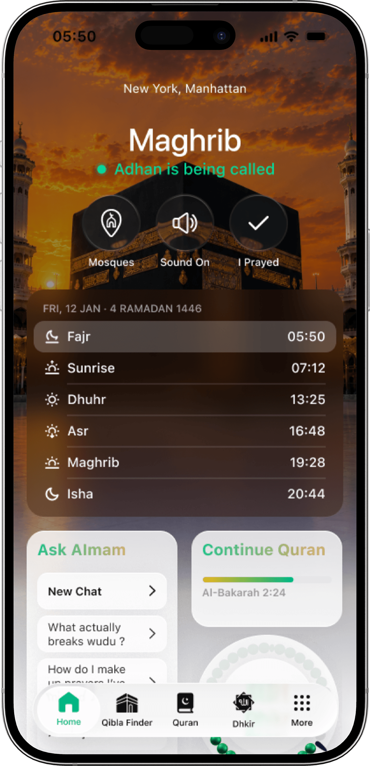 Jadwal Sholat & Pengingat Adzan